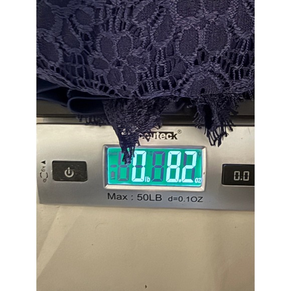 Laundry by Shelli Segal Blue Lace Sheath Dress Short Sleeve Knee Length Size 4 - Picture 11 of 11